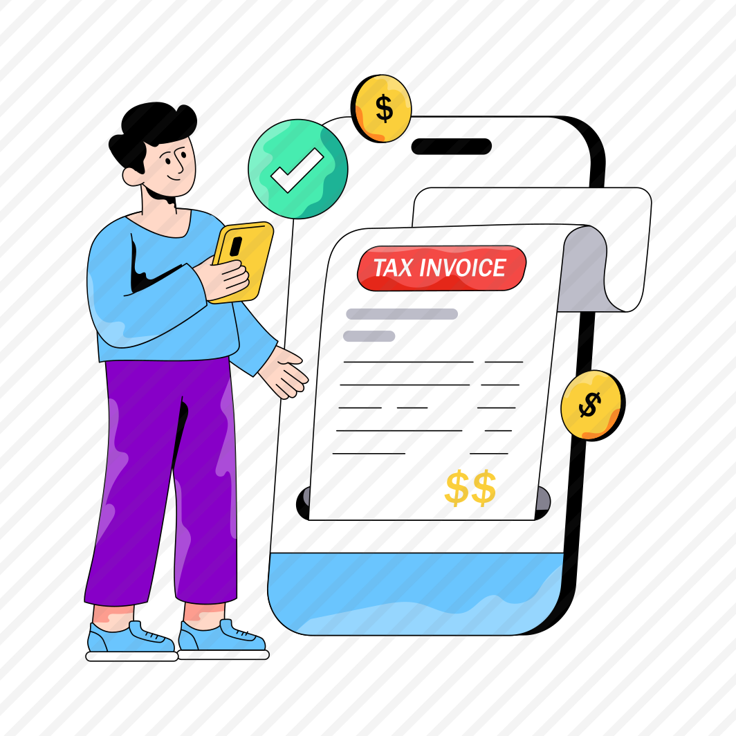 Tax Bill, Tax Invoice, Receipt, Payment Slip, Commerce preview