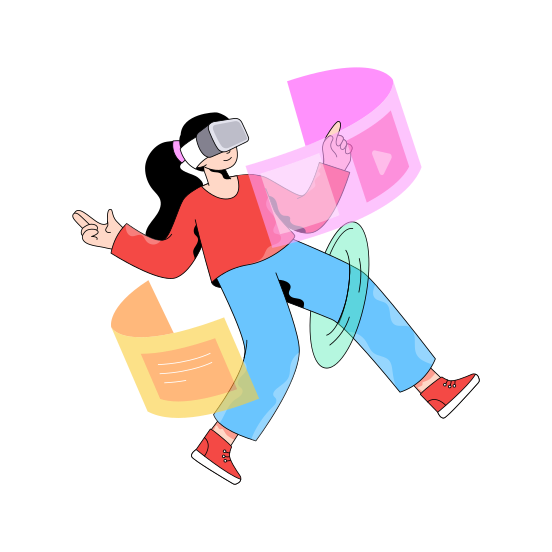 Vr Headset, Vr Glasses, Vr Goggles, Virtual Reality, Vr Technology, illustration