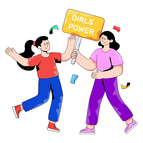 Women Empowerment, Girls Empowerment, Women's Liberation, Gender Equality, Feminism illustration