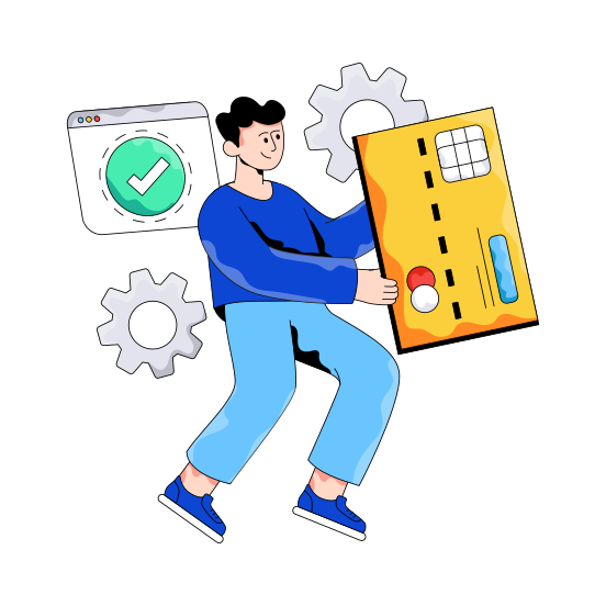 Card Payment, Online Payment, E Payment, Ecommerce, Payment Processing illustration