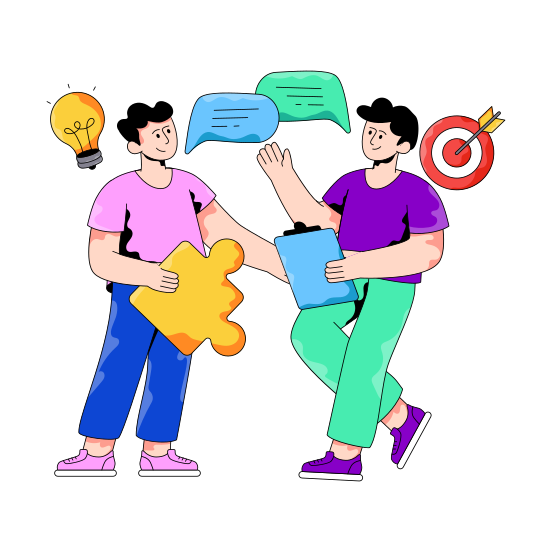 Chatting, Communication, Conversation, Discussion, Negotiation illustration