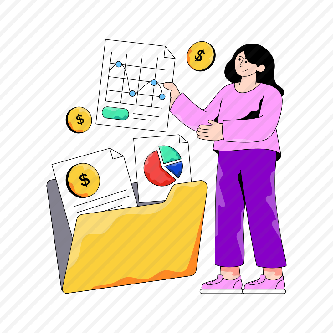 Financial Data, Financial Folder, Document, Doc, Archive preview