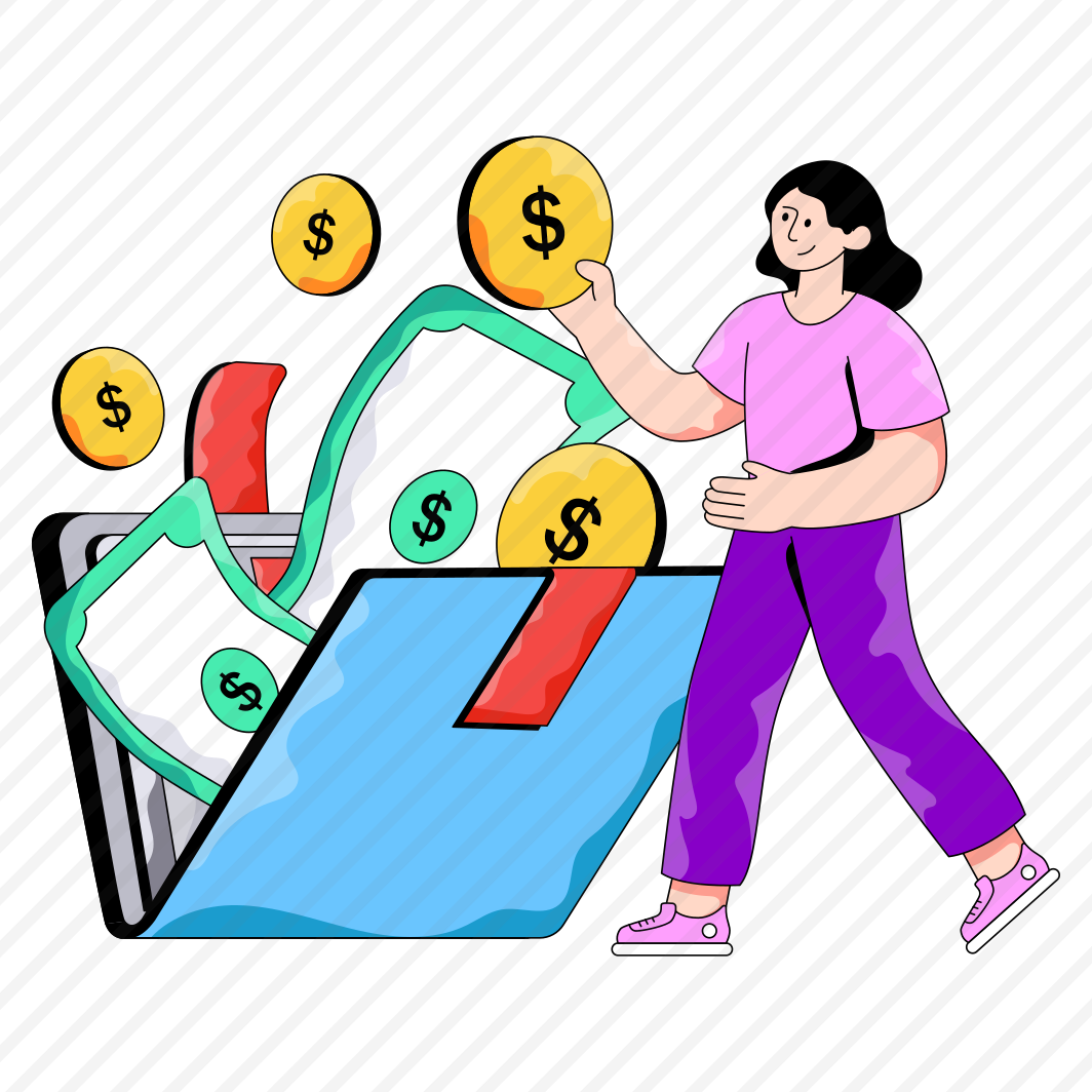 Financial Data, Financial Folder, Document, Doc, Archive,icons preview
