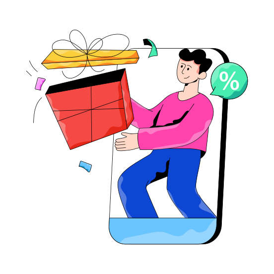 Gift Box, Giving Gift, Wrapped Package, Present, Surprise, illustration