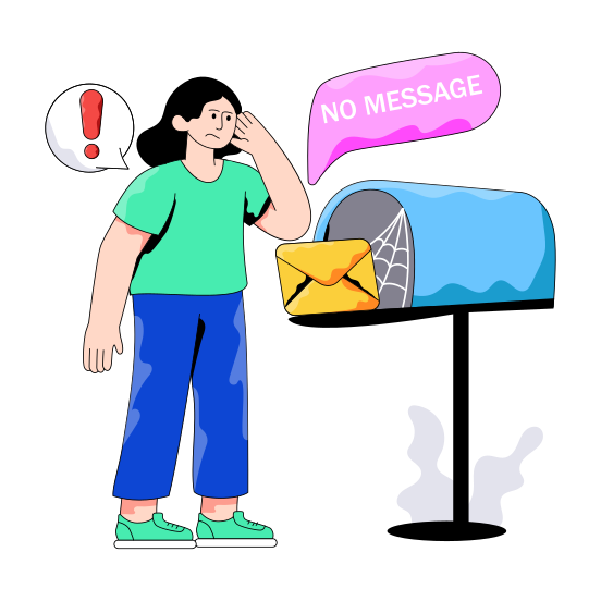 Letterbox, Mailbox, No Mail, Maildrop, No Letter, illustration