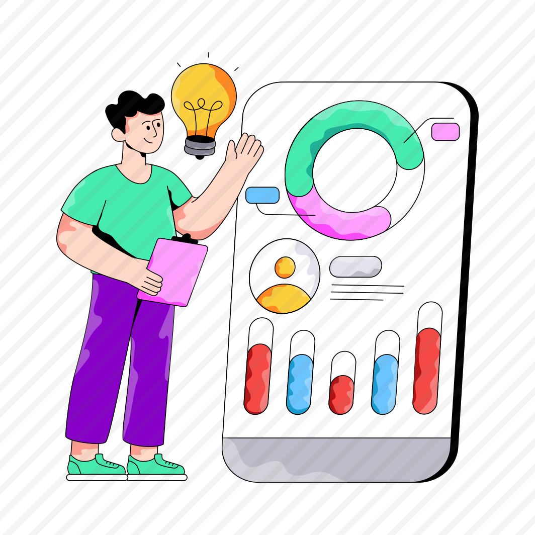 Mobile Chart, Business Data, Data Analytics, Statistics, Infographic, preview