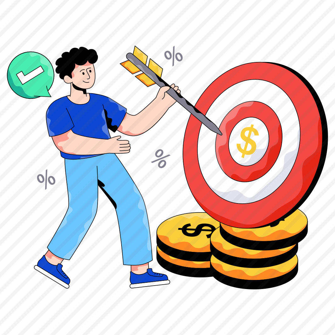 Money Target, Dollar Target, Financial Target, Money Goal, Cash Target preview