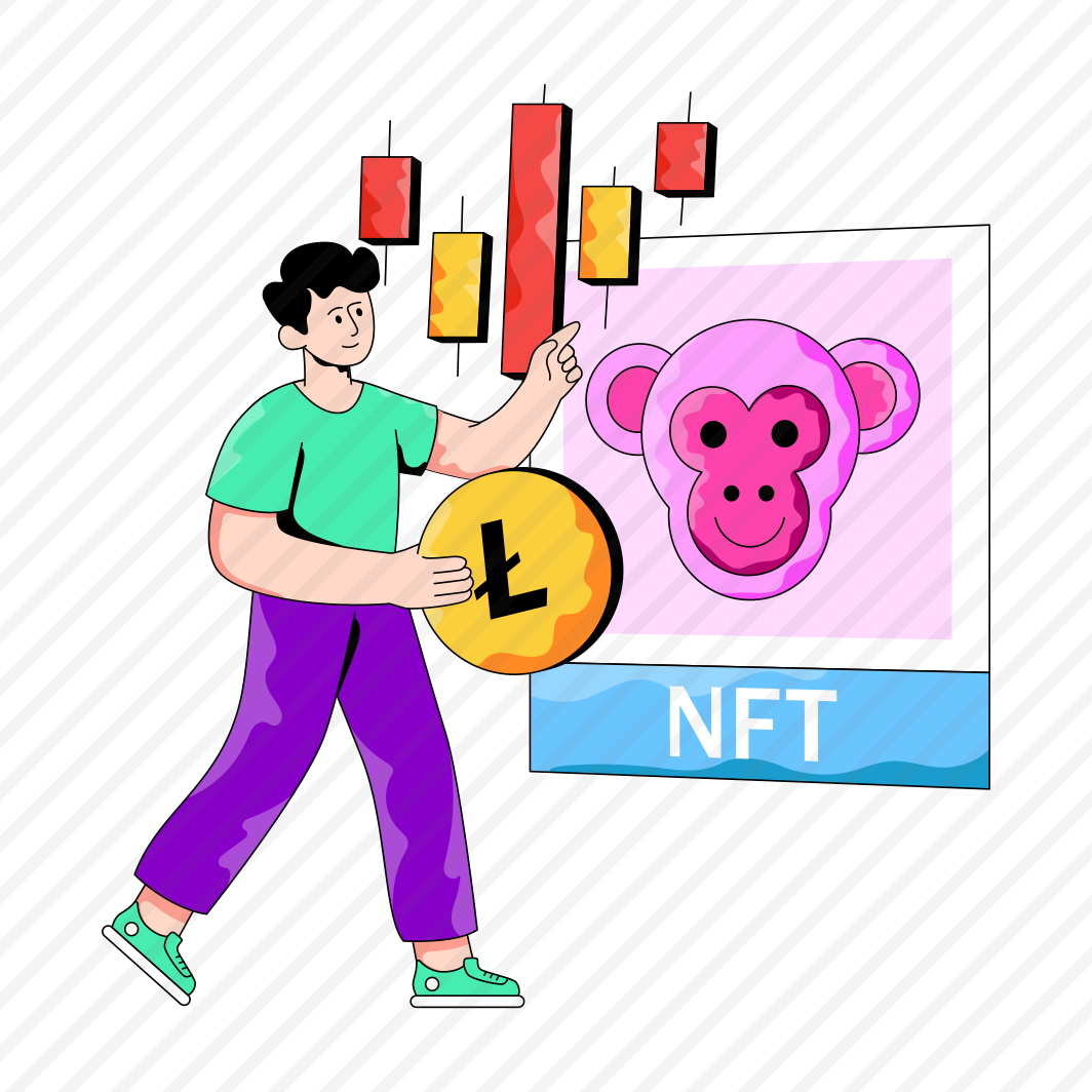 Nft Market Trading, Non Fungible Token Trading, Digital Platform, Online Trading, Cryptocurrency Trading preview