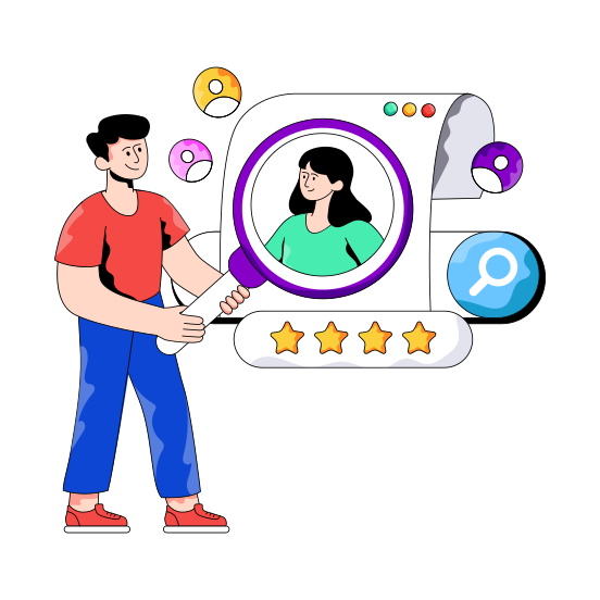 Search Employee, Search Talent, Recruitment, Find Cv, Cv Analysis illustration