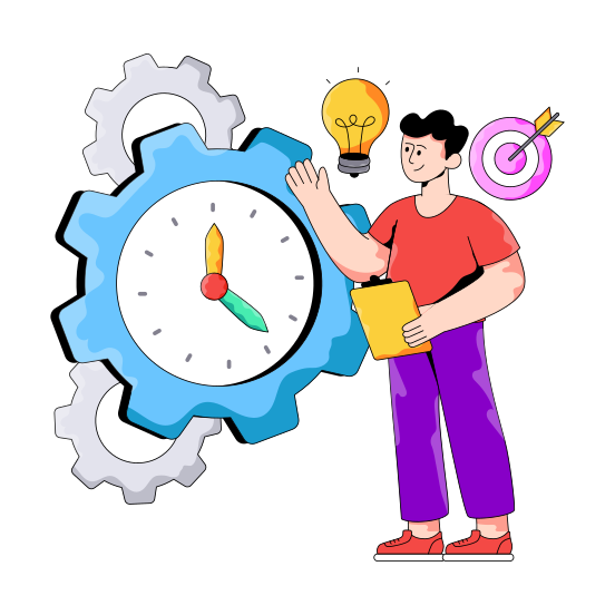 Time Setting, Time Management, Time Development, Time Configuration, Time Config illustration
