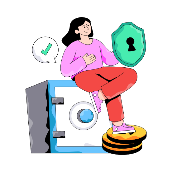 Bank Locker, Safe Box, Bank Vault, Digital Locker, Safe Deposit illustration