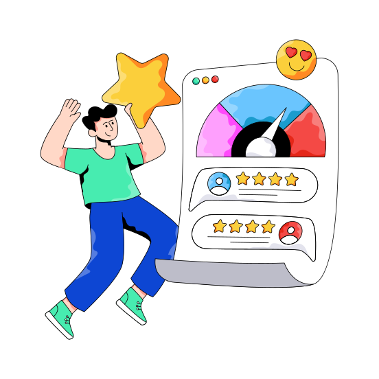 Customer Survey, Customer Review, Customer Ratings, Feedback, Customer Response illustration