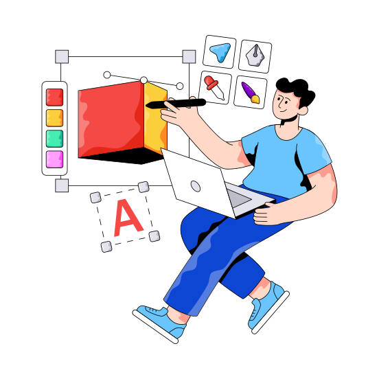 Graphic Designer, Artwork, Creativity, Web Designing, Digital Art illustration