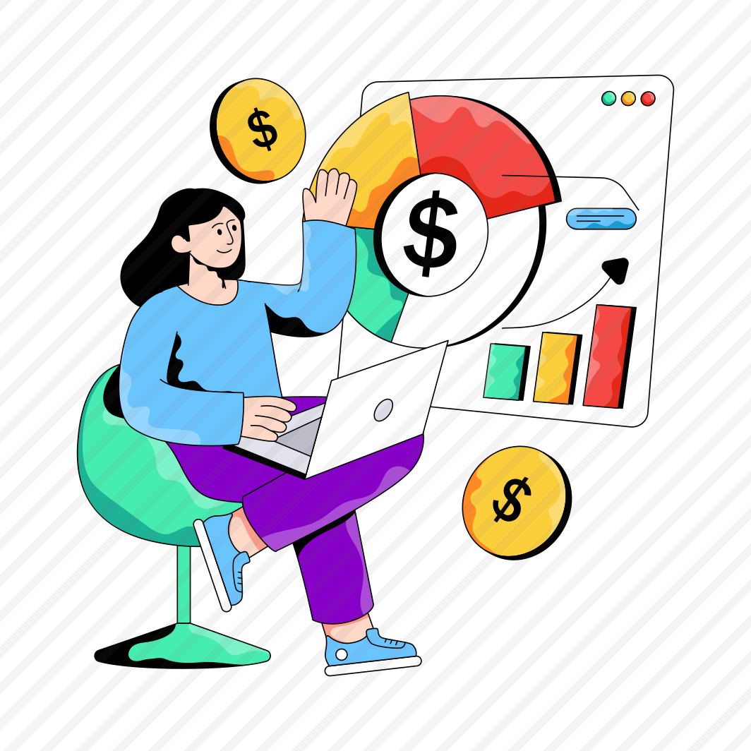 Pie Chart, Pie Graph, Online Finance Analysis, Statistics, Infographic, preview