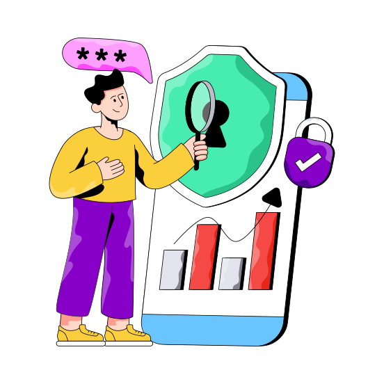 Security Exploration, Cybersecurity Analyst, Cyber Protection, Safety, Assurance illustration