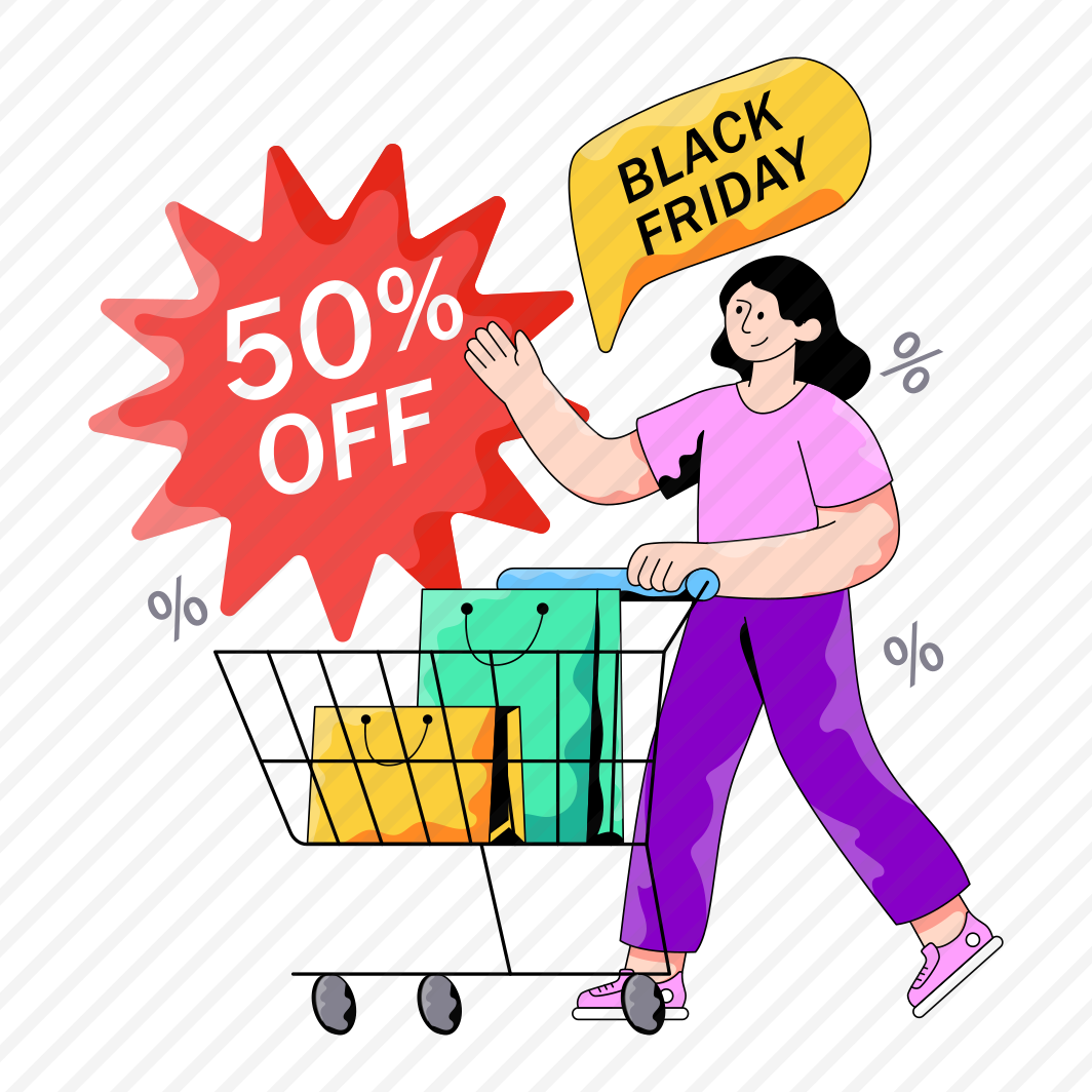 Shopping Discount, Shopping Sale, % Off, Black Friday Sale, Commerce preview