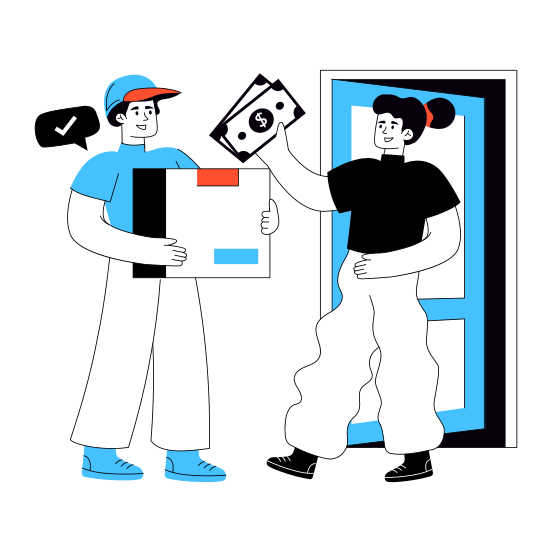 Cash On Delivery, Cod, Parcel Payment, Package Payment, Logistic Payment, illustration