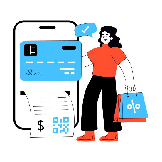 Mobile Card Payment, Online Payment, E Payment, Ecommerce, Secure Payment illustration