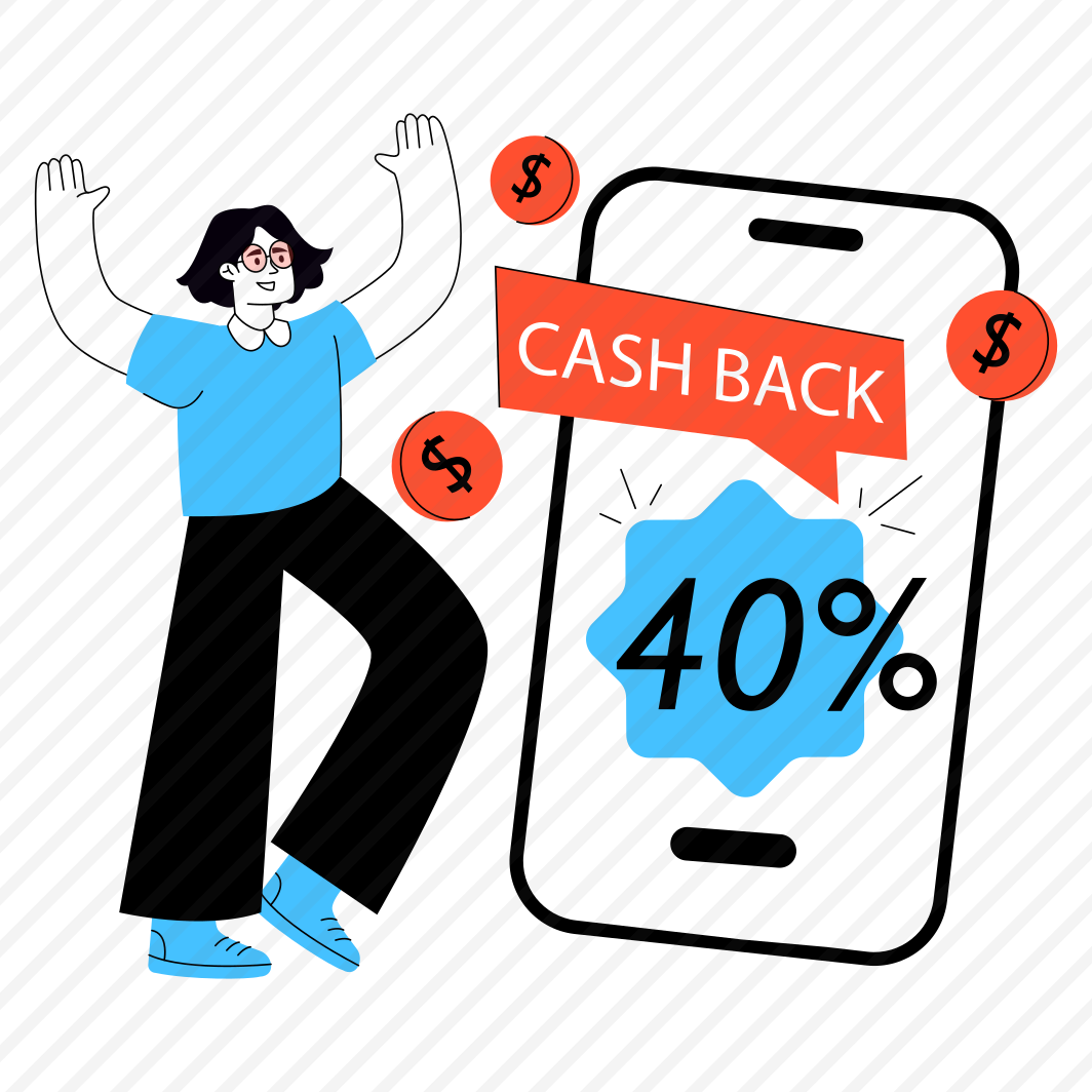 Mobile Cashback, Moneyback, Money Return, Cash Return, Currency Return, preview