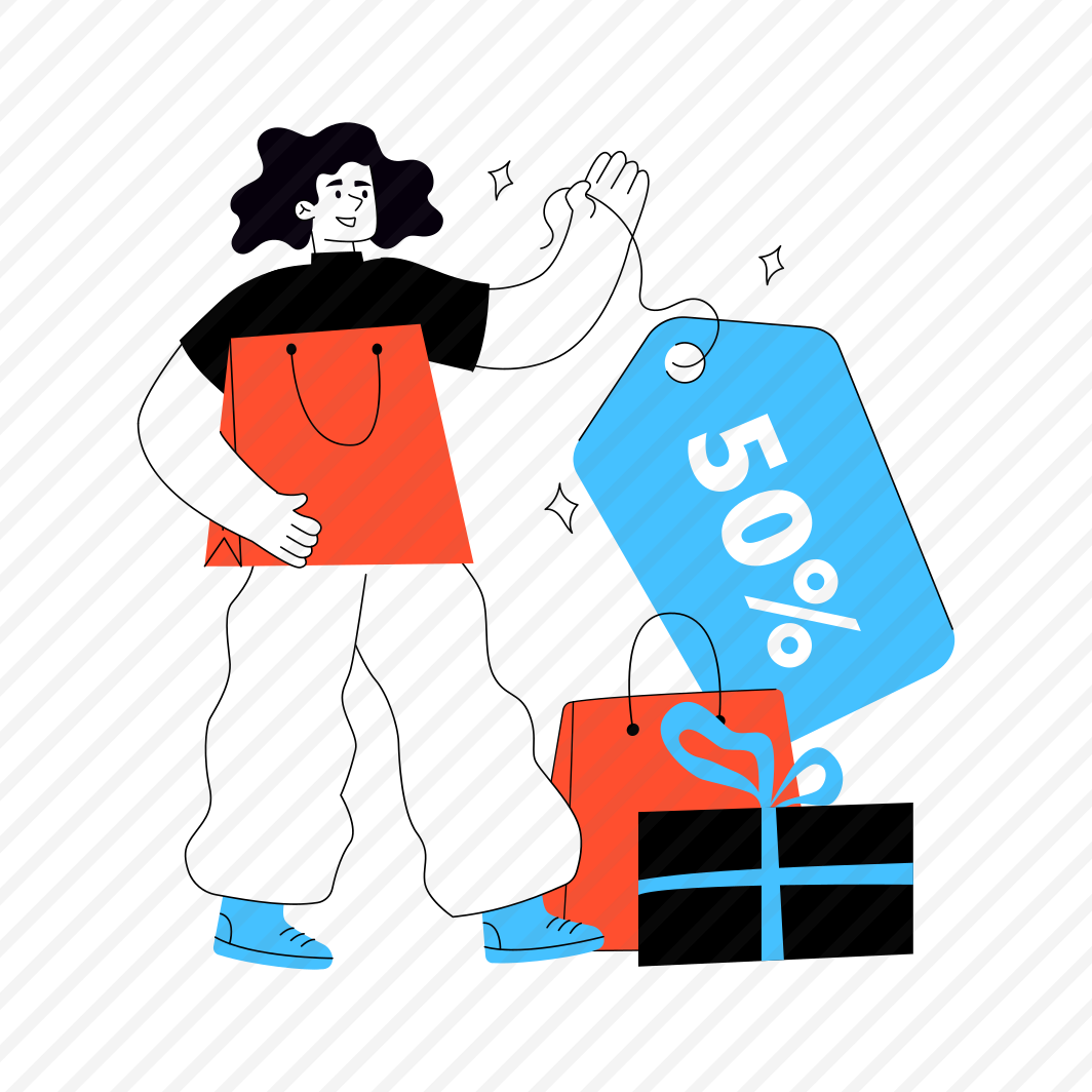 Shopping Discount, Shopping Sale, % Off, Hot Sale, Commerce preview