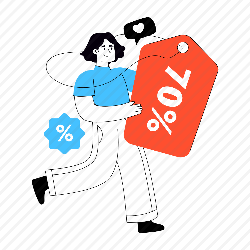 Shopping Discount, Shopping Sale, % Off, Sale Card, Commerce preview
