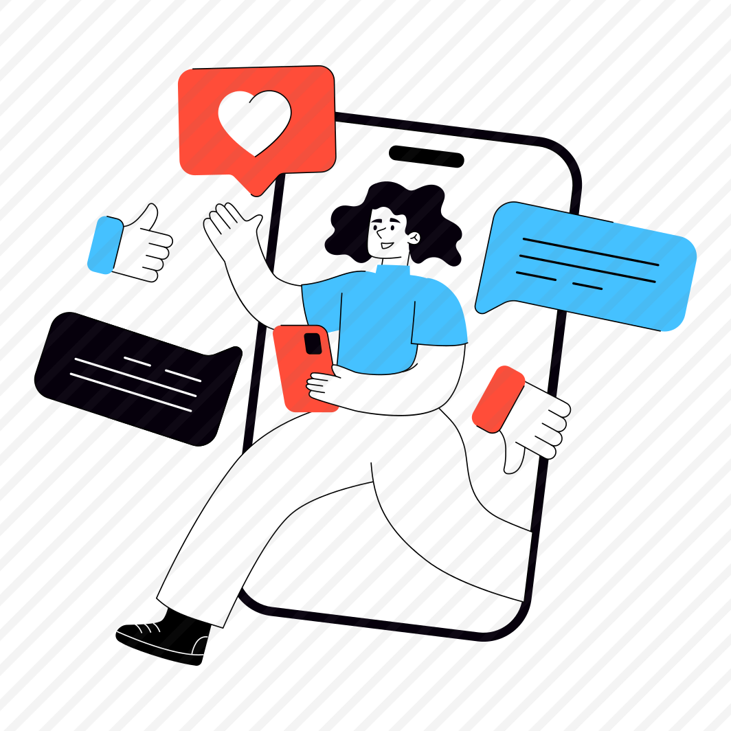 Social Media Feedback, Social Media Likes, Social Media Comments, Social Media Response, Social Media Reviews,icons preview