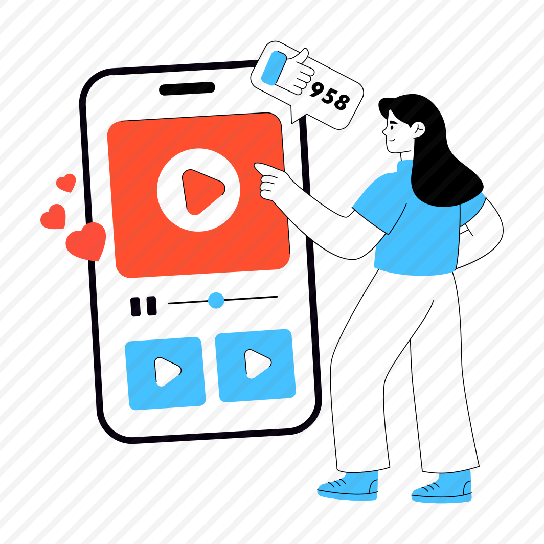 Watching Video, Mobile Video, Video Streaming, Play Video, Online Video, preview