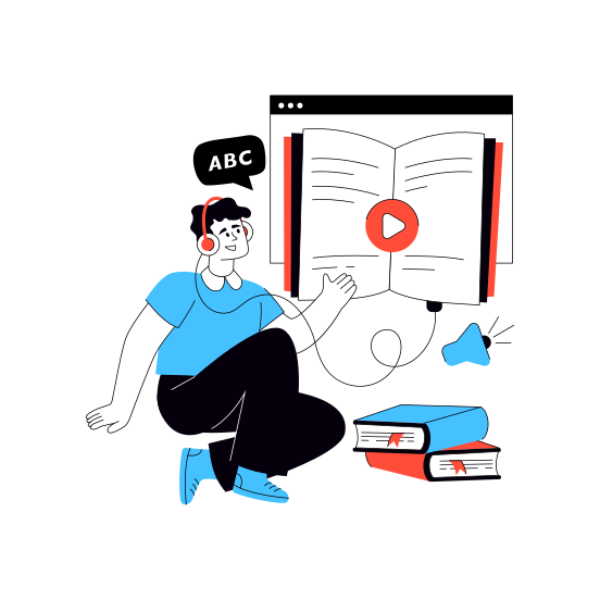 Audiobook, Audio Education, Audio Learning, Audio Course, Audio Study illustration