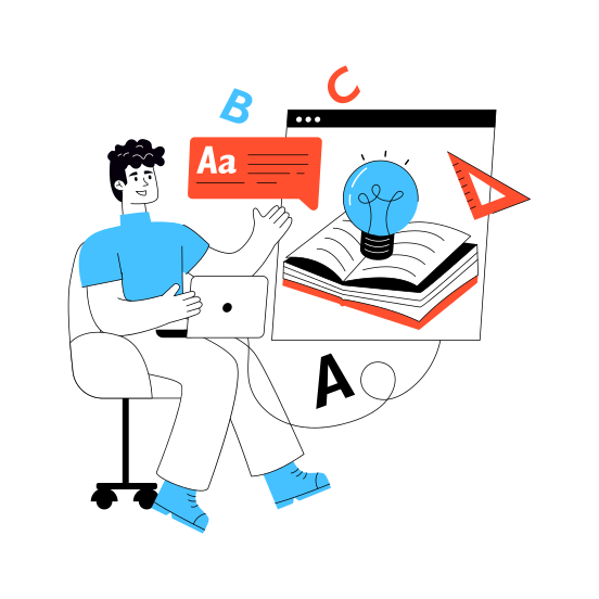 Creative Person, Creative Education, Innovative Person, Innovative Avatar, Innovative Education,icons illustration