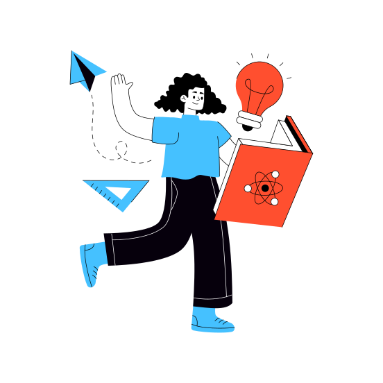 Creative Person, Creative Education, Innovative Person, Innovative Student, Innovative Education illustration