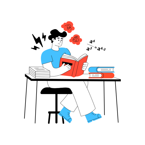 Reading Book, Learner, Education, Study, Knowledge illustration