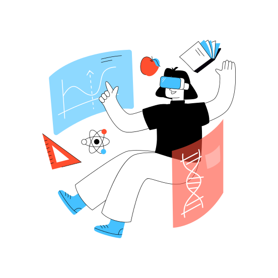 Robotic Education, Robotic Learning, Futuristic Technology, Ai, Artificial Intelligence,icons illustration