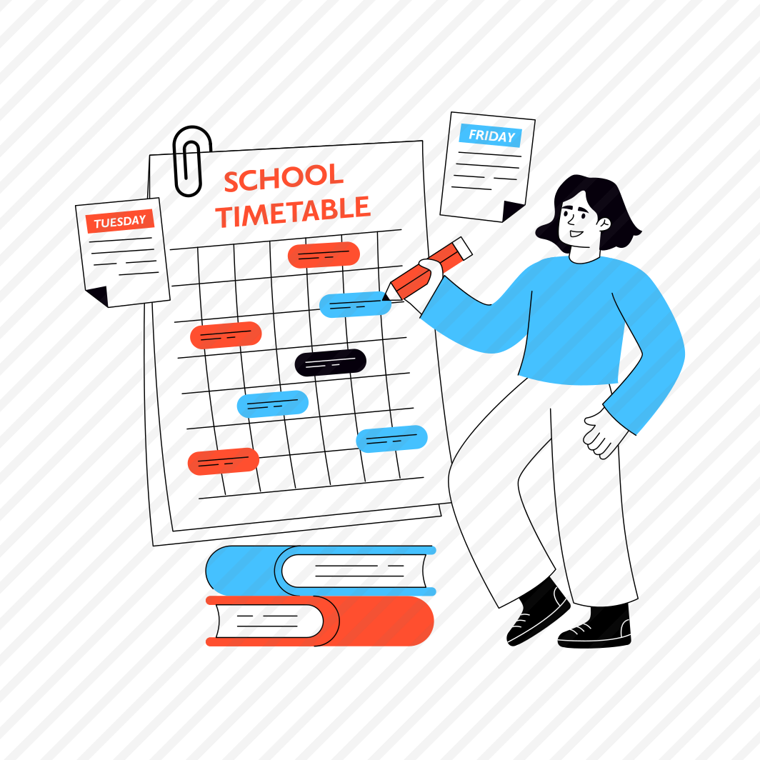 School Timetable, Schedule, Planner, Calendar, Almanac preview