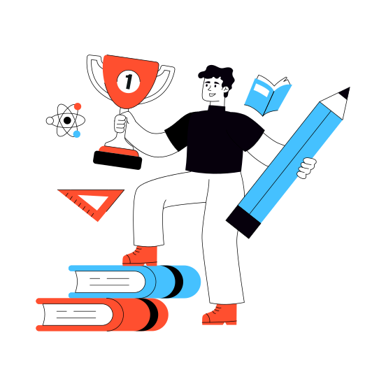 Trophy, Educational Award, Reward, Achievement, Triumph, illustration