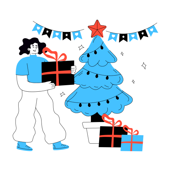 Christmas, Xmas, Christmas Event, Christmas Celebration, Festivity illustration