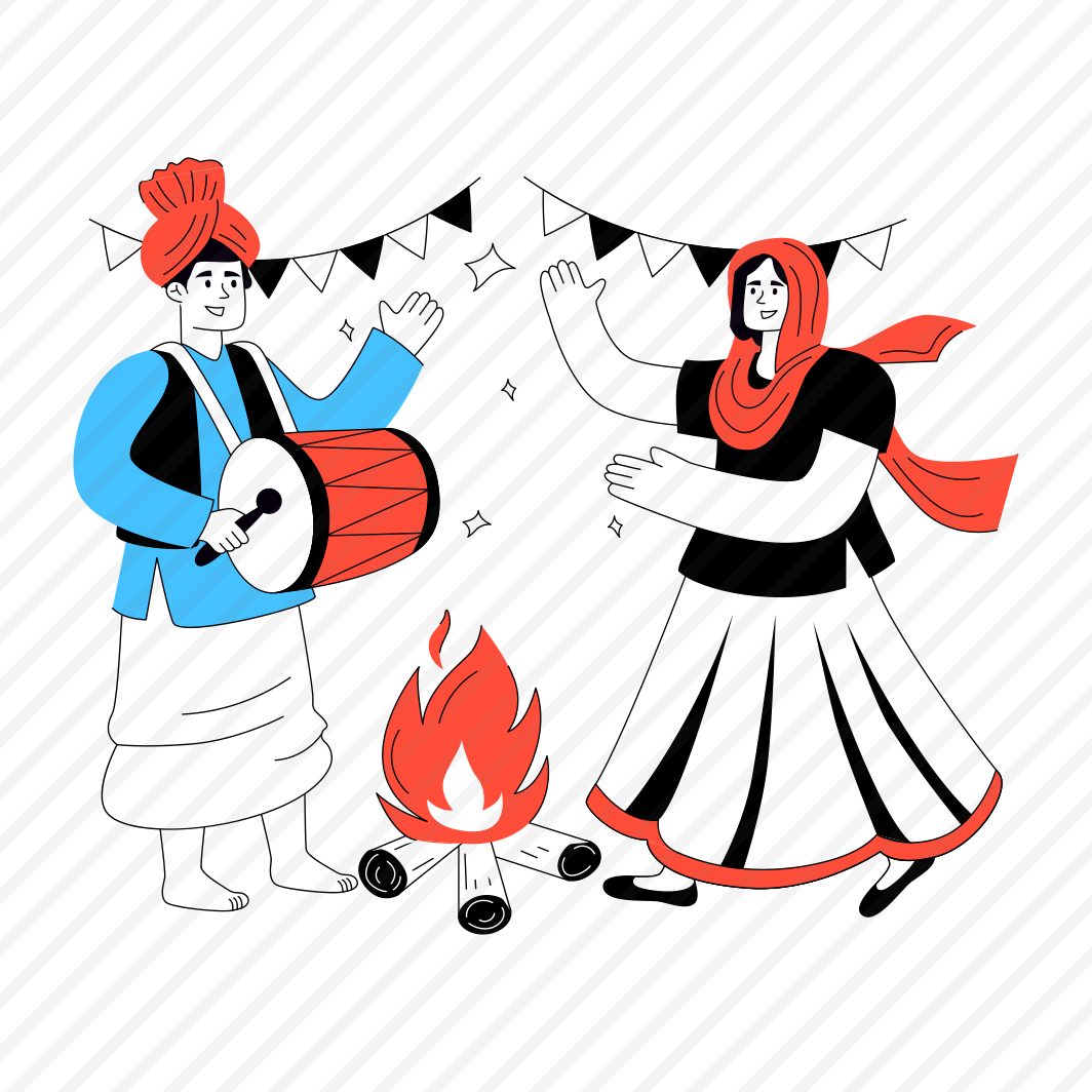 Lohri Festival, Traditional Event, Event Celebration, Folk Festival, Bhangra Dance preview