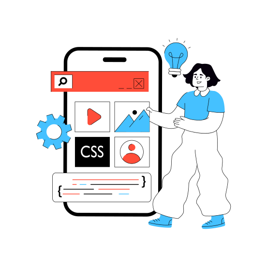 Application Development, App Development, Mobile App, App Management, App Setting illustration