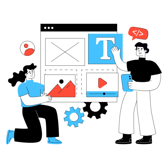 Content Management, Content Development, Content Setting, Content Configuration, Article Management illustration