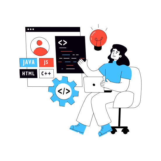 Profile Developer, Profile Management, Profile Development, Account Developer, Account Management illustration