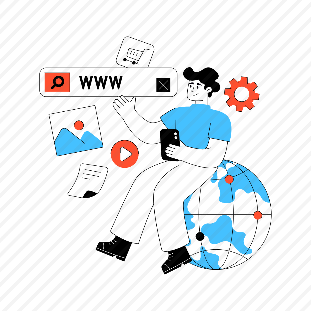 Surfing Internet, Browsing, Www, Search Bar, Network Management preview