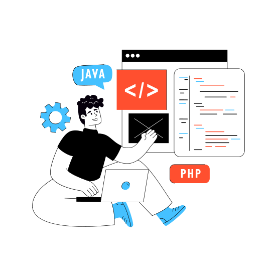 Website Programming, Software Development, Html Coding, Web Development, Web Developer,icons illustration