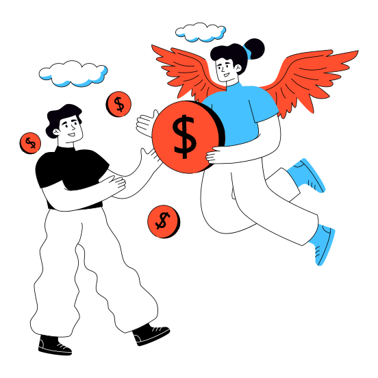 Angel Investor, Broker, Banker, Financier, Capitalist illustration