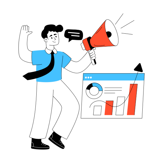 Business Announcement, Business Marketing, Business Promotion, Business Campaign, Business Publicity illustration