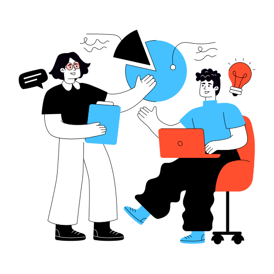 Business Discussion, Communication, Negotiation, Conversation, Chatting illustration