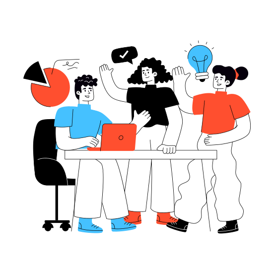 Business Meeting, Communication, Negotiation, Conversation, Chatting illustration