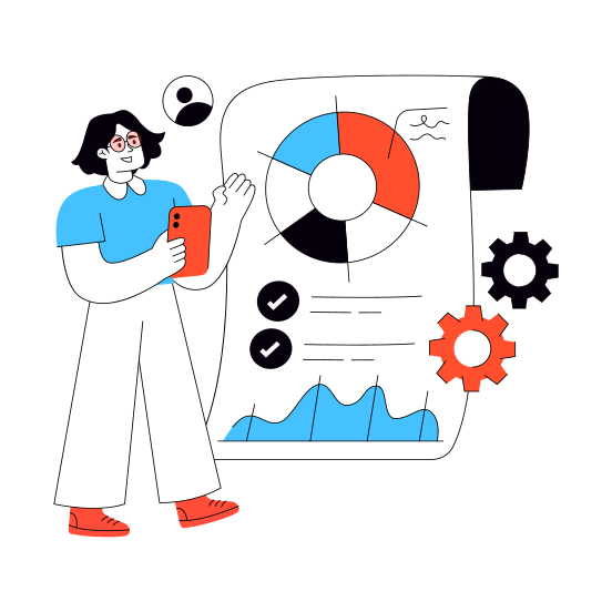 Business Model, Data Analytics, Infographic, Statistics, Business Data illustration