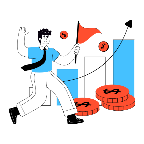 Financial Chart, Financial Success, Data Analytics, Infographic, Statistics, illustration