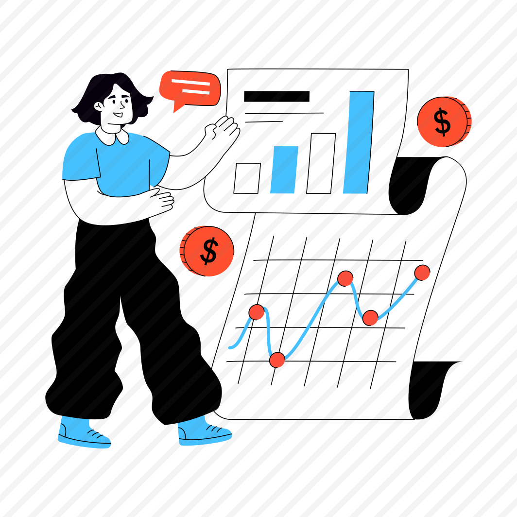 Financial Report, Data Analytics, Infographic, Statistics, Financial Data preview