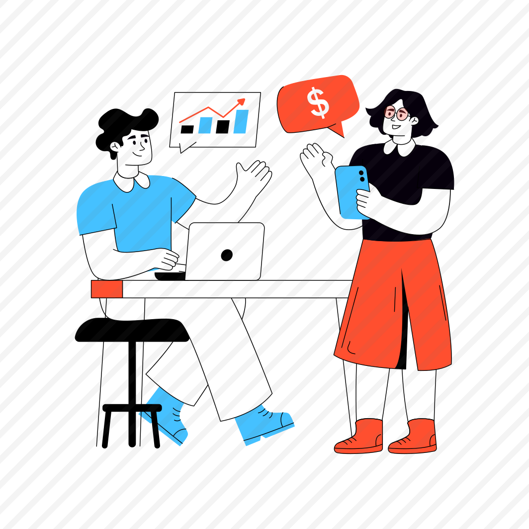 Financial Talk, Communication, Negotiation, Conversation, Financial Discussion preview
