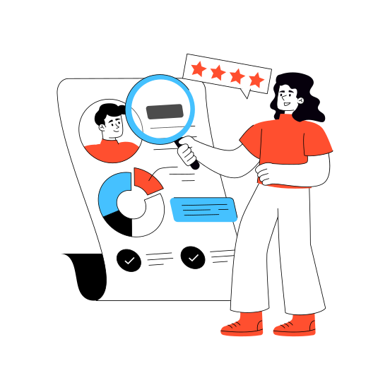 Headhunting, Search Profile, Search Resource, Search Talent, Search Employee illustration